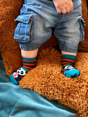 4pk baby zoo animal ankle high socks