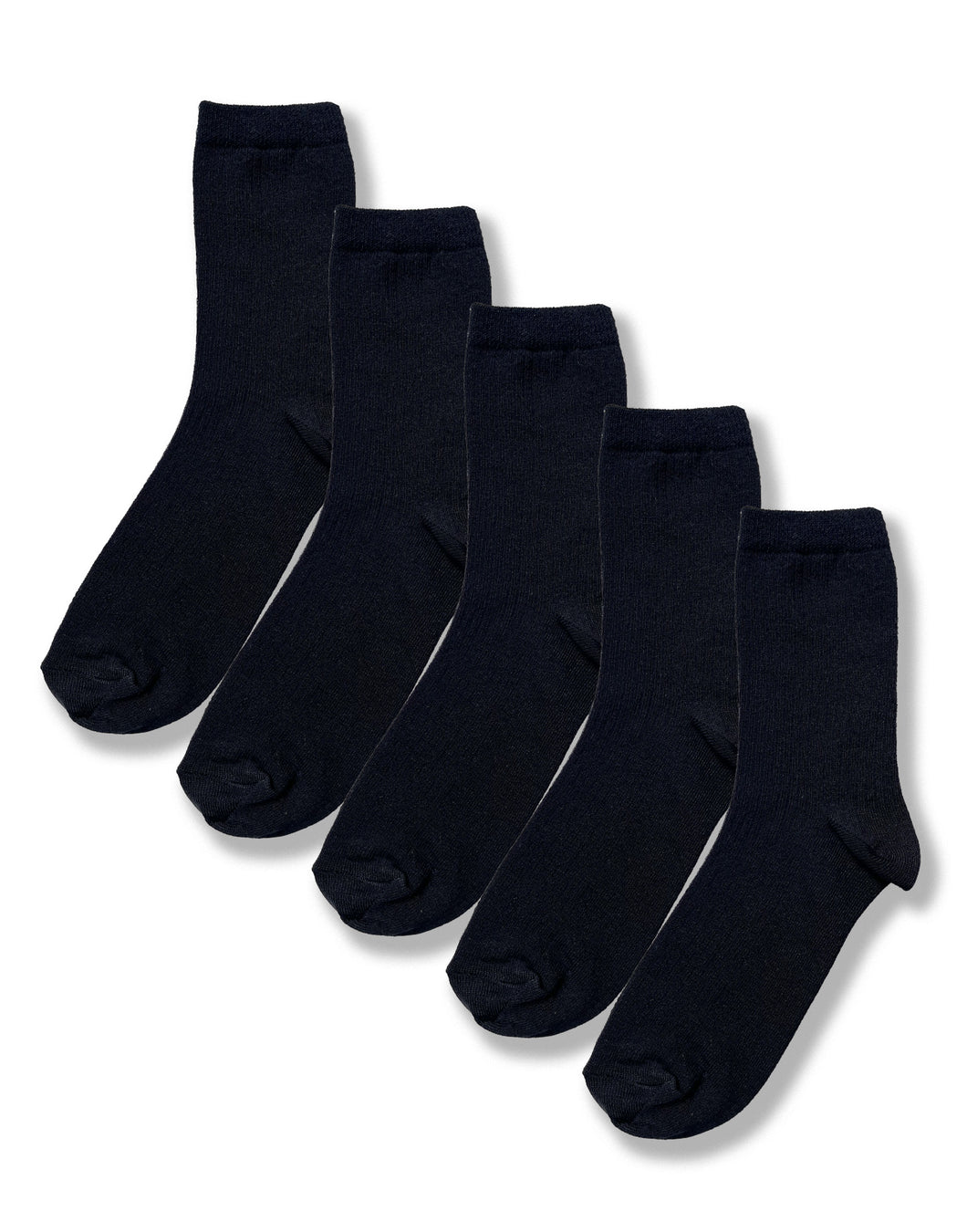 5pk ladies black viscose ankle high socks