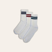 3pk Kids Cotton Cushioned Sports Ankle Socks - Multi