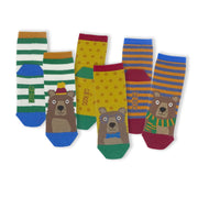 3 Pack Woodland Kids Sustainable Cotton Fashion Socks for Boys and Girls